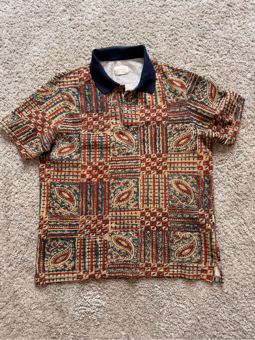 Aime Leon Dore Paisley Printed Polo